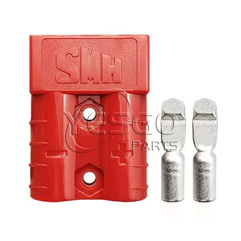 Red Color SMH 50 A 600V 2pin Power Connector for Electric Forklift Truck