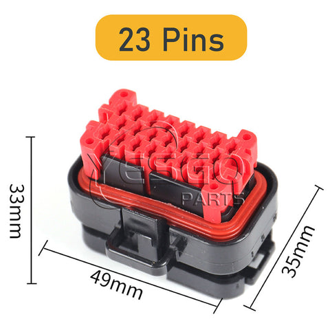 8 PINS / 14 PINS / 23 PINS / 35 PINS AMP PDM Plug Connector Housing Socket