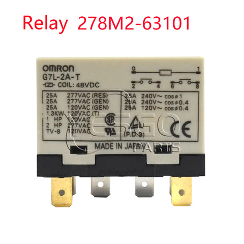 Forklift Spare Parts 278M2-63101 Steering Relay G7L-2A-T for TCM Forklift