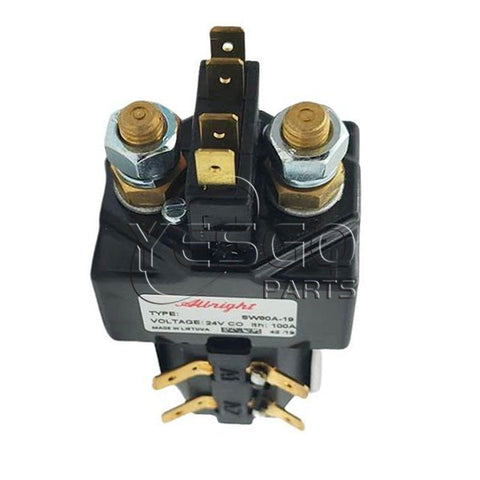 SW80A-19 Albright Single-acting Solenoid Contactor 24V Continuous