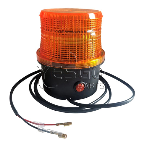 Forklift DC 12-80V LED  Strobe Lamp Warning Flashing Safety Light With Sound Button