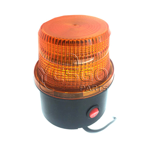 Forklift DC 12-80V LED  Strobe Lamp Warning Flashing Safety Light With Sound Button