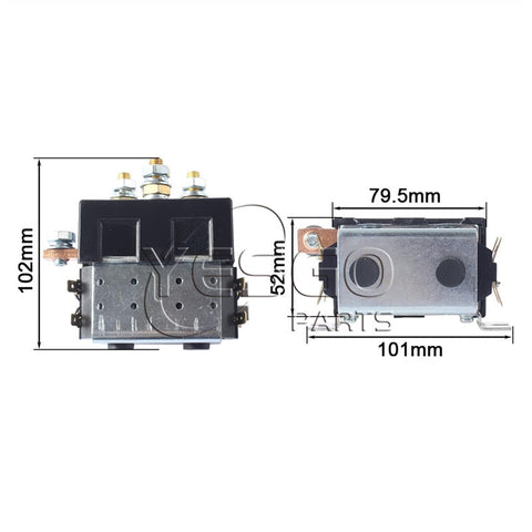 DC Motor Reversing Contactor DC88 for forklift ZJWT100A 24V 100A Intermittent