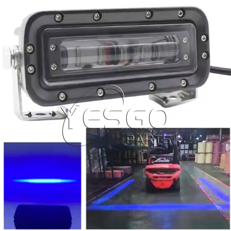 Safety Warning Lamp Red Blue Zone Line Beam Led stop Light For Forklift 10-80V