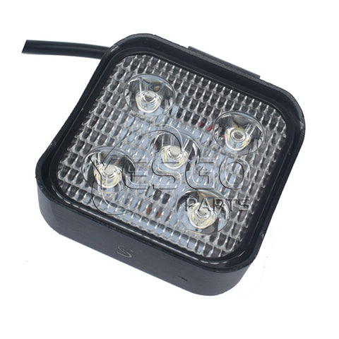 Forklift Parts 10-80V LED Headlight Square Shape Design