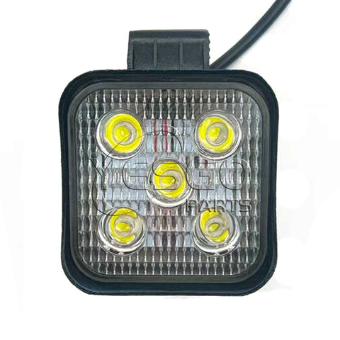 Forklift Parts 10-80V LED Headlight Square Shape Design