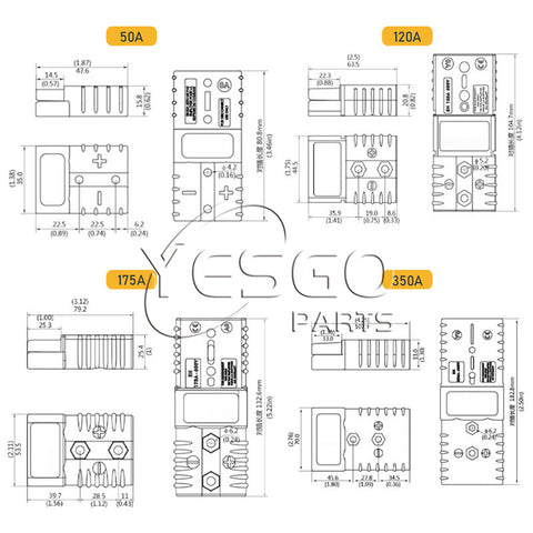 SMH 350A Adapter Connector Blue Color SMH350 SMH350A