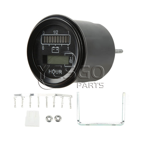 803RB2448BCJ301O Curtis 803 Round Battery Meter and Hour Meter 24V/48V