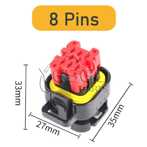 8 PINS / 14 PINS / 23 PINS / 35 PINS AMP PDM Plug Connector Housing Socket