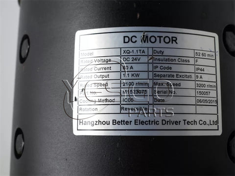 Forklift Parts Driving Motor XQ-1.1TA 24V DC Electric Motor M1523075