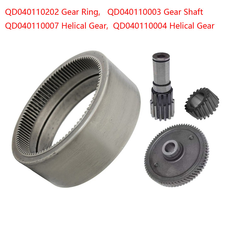 QD040110003 Gear Shaft QD040110202 Gear Ring QD040110007 Main Drive Gear QD040110004 Drive Gear