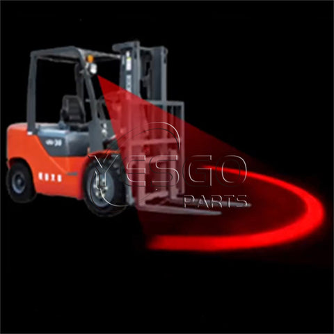 DC 10-80V Forklift Warning Light Red Zone Safety Arc Light Lamp