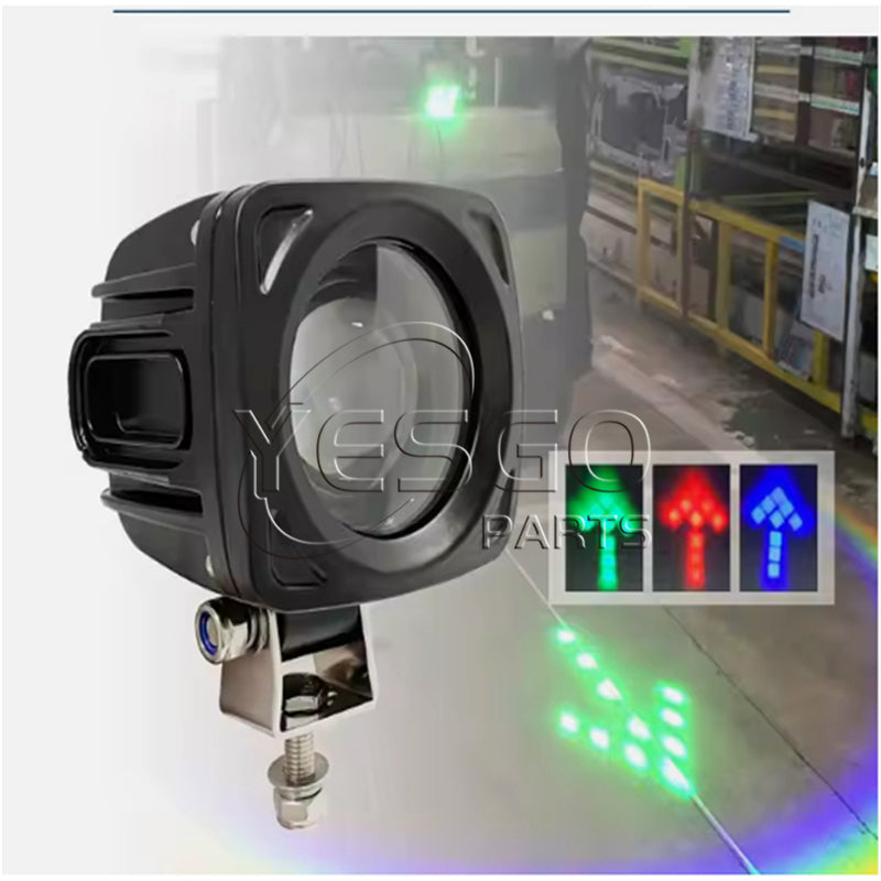 Blue Red Green Led Arrow Safety Warning Light For Forklift Lamp