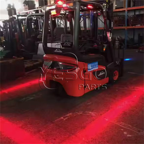 Safety Warning Lamp Red Blue Zone Line Beam Led stop Light For Forklift 10-80V